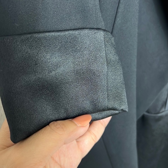 Wilfred Aritzia Chevalier Jacket Blazer Crepe Open Front 3/4 Sleeve - Picture 7 of 7